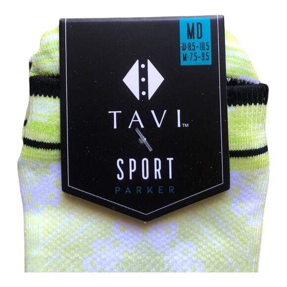 2 TAVI Sport NIP Women Thin Ultra Lite Compression Low Rise Parker Socks Citrus - Picture 6 of 11